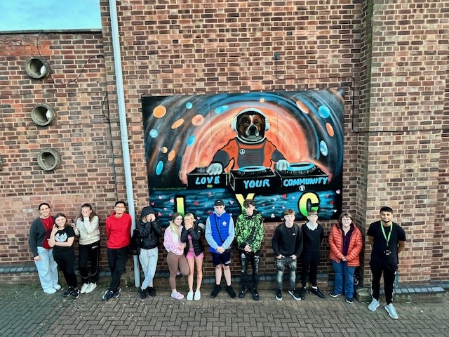 Young people create new community mural in Lillington